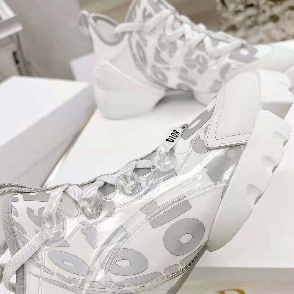 Dior Women D-connect Sneaker White Dior Spatial Printed Reflective Technical Fabric - image 7