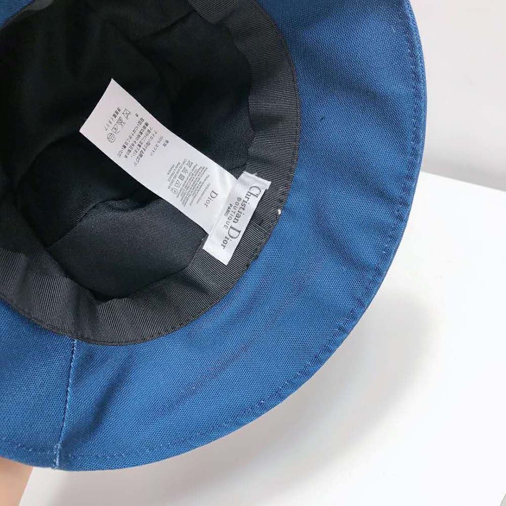 Dior Women Dioralps Small-brim Bucket Hat Blue Three-Tone Technical Fabric - image 10