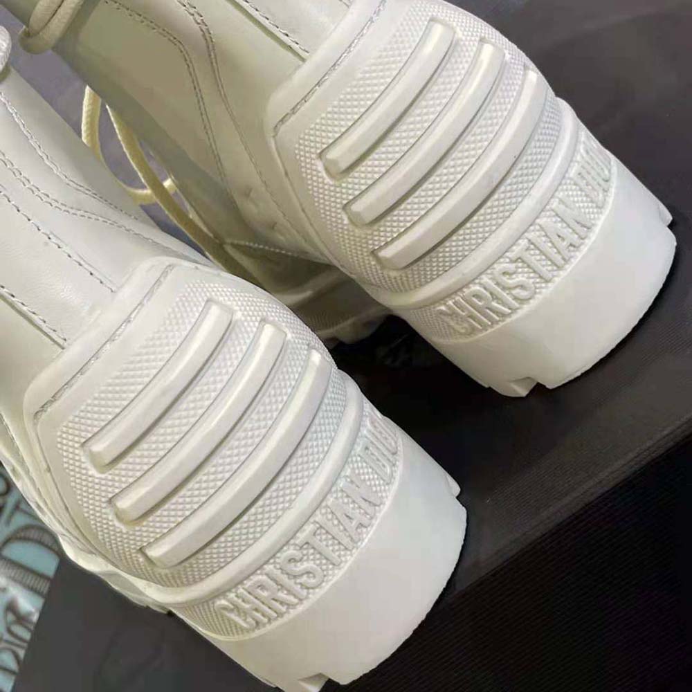 Dior Women Dioriron Ankle Boot White Quilted Cannage Calfskin - image 10