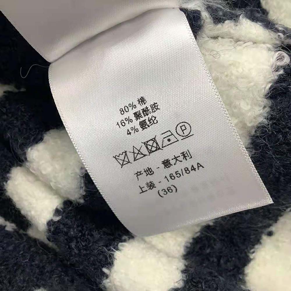 Dior Women Mariniere Marlene Jacket Navy Blue and Ecru Double-Breasted Cotton Knit - image 10