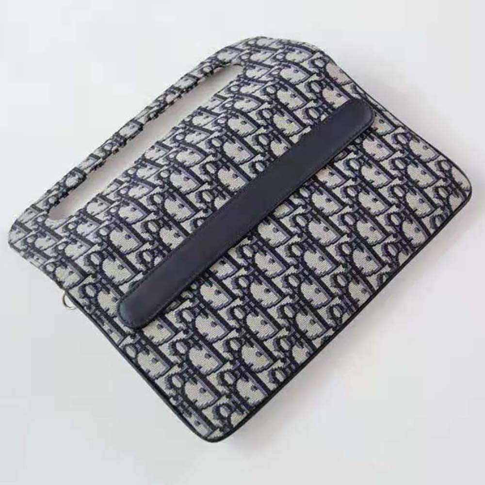 Dior Women Medium Diordouble Bag Blue Dior Oblique Jacquard - image 6