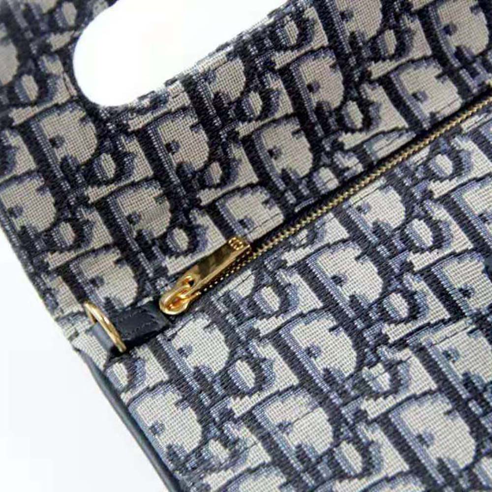 Dior Women Medium Diordouble Bag Blue Dior Oblique Jacquard - image 10