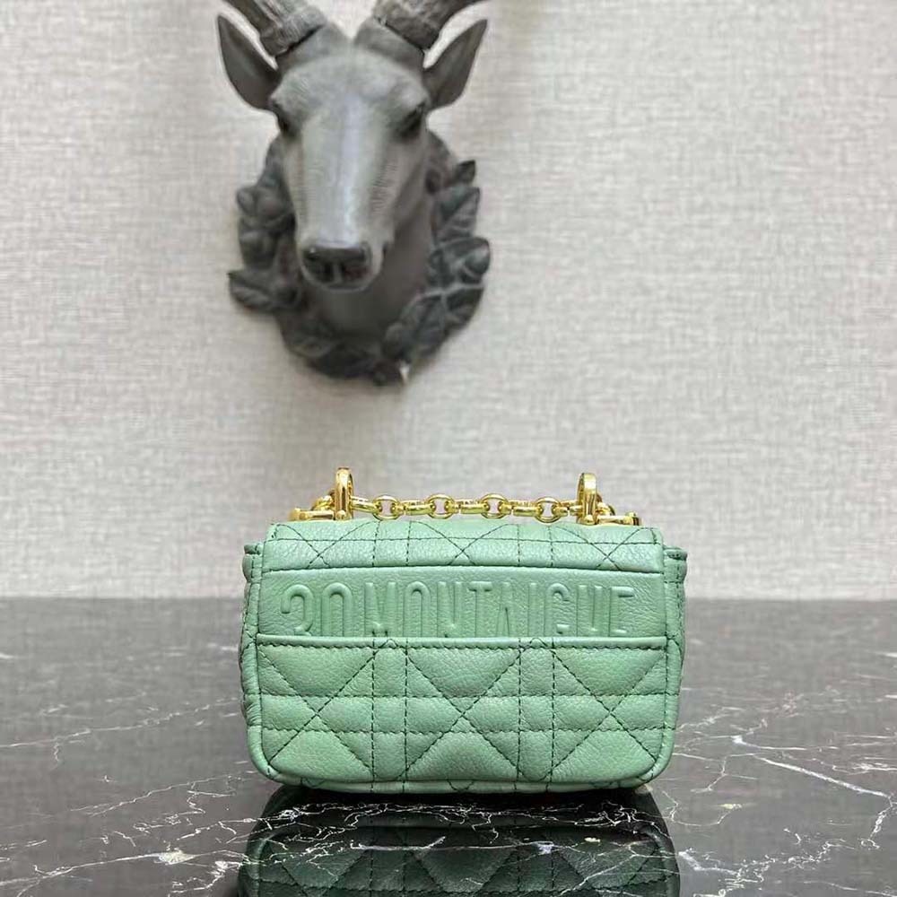 Dior Women Micro Dior Caro Bag Cloud Blue Supple Cannage Calfskin - image 4