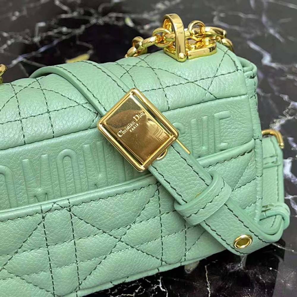 Dior Women Micro Dior Caro Bag Cloud Blue Supple Cannage Calfskin - image 7