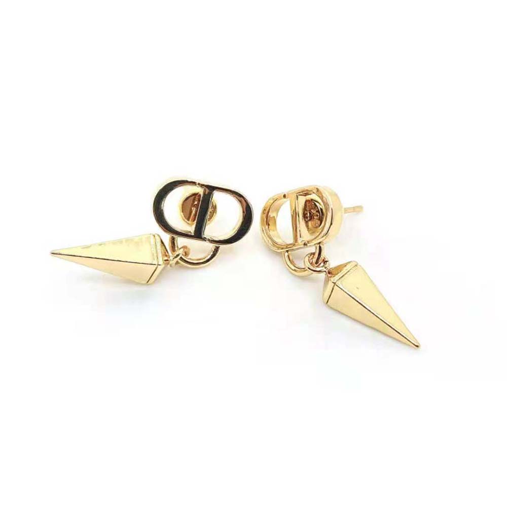 Dior Women Petit CD Earrings Gold-Finish Metal - image 7