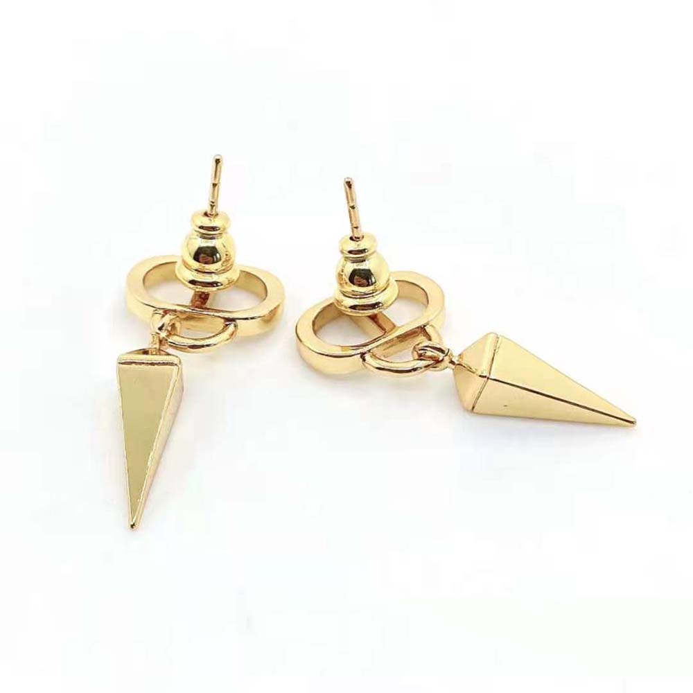 Dior Women Petit CD Earrings Gold-Finish Metal - image 6