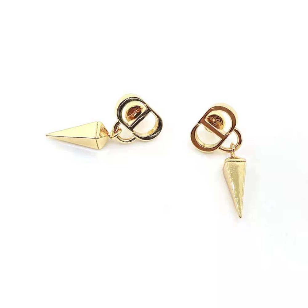 Dior Women Petit CD Earrings Gold-Finish Metal - image 4