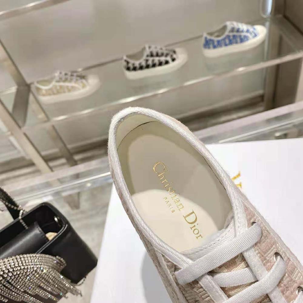Dior Women Walk N Dior Sneaker Nude Dior Oblique Embroidered Cotton - image 10