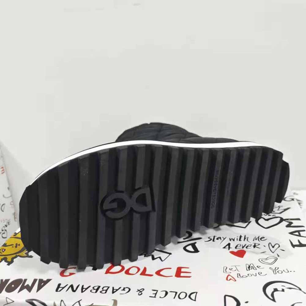 Dolce Gabbana D&G Women Nylon Ankle Boots with DG Logo-Black - image 10