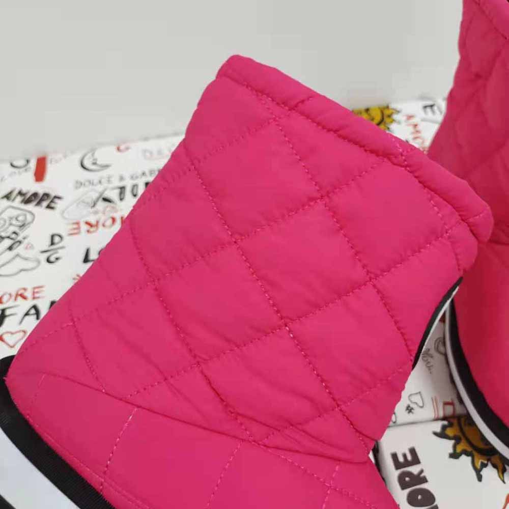 Dolce Gabbana D&G Women Nylon Ankle Boots with DG Logo-Pink - image 9