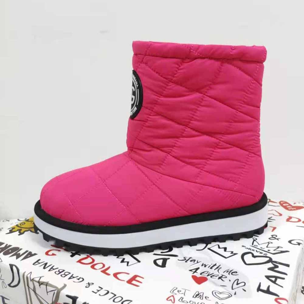 Dolce Gabbana D&G Women Nylon Ankle Boots with DG Logo-Pink - image 6