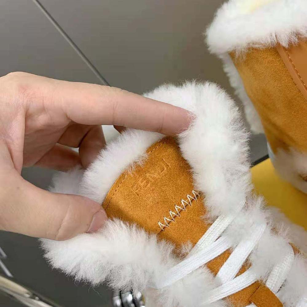 Fendi Women Force Yellow Suede High-Tops - image 10