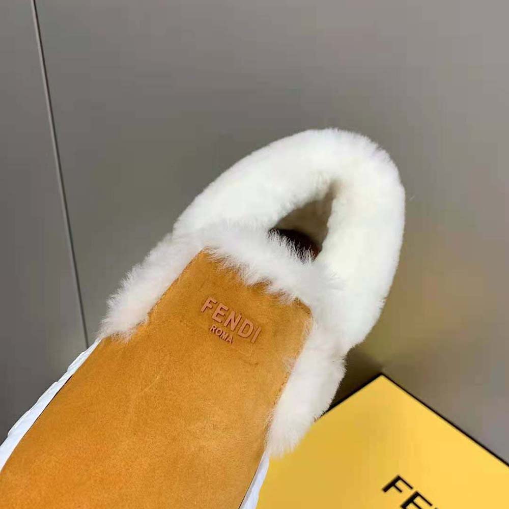 Fendi Women Force Yellow Suede Slip-Ons - image 10