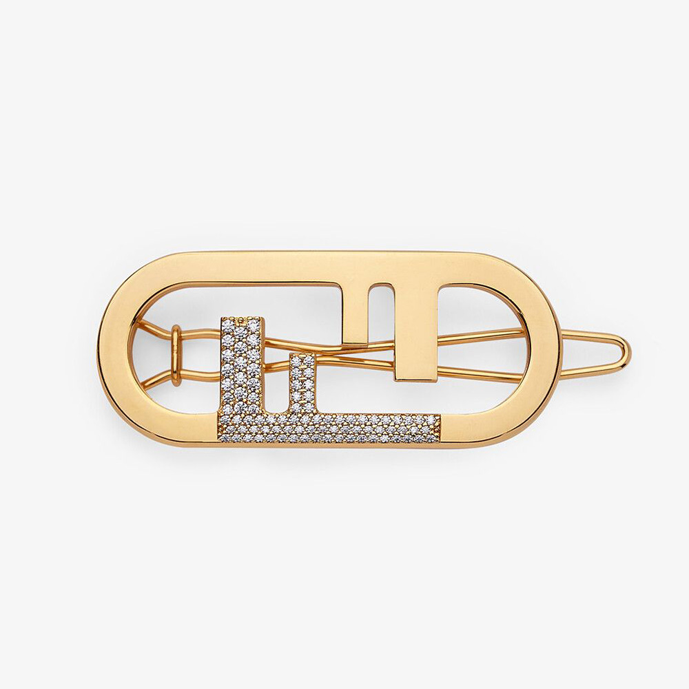 Fendi Women Hair Clip with Fendi O’Lock Motif - image 1