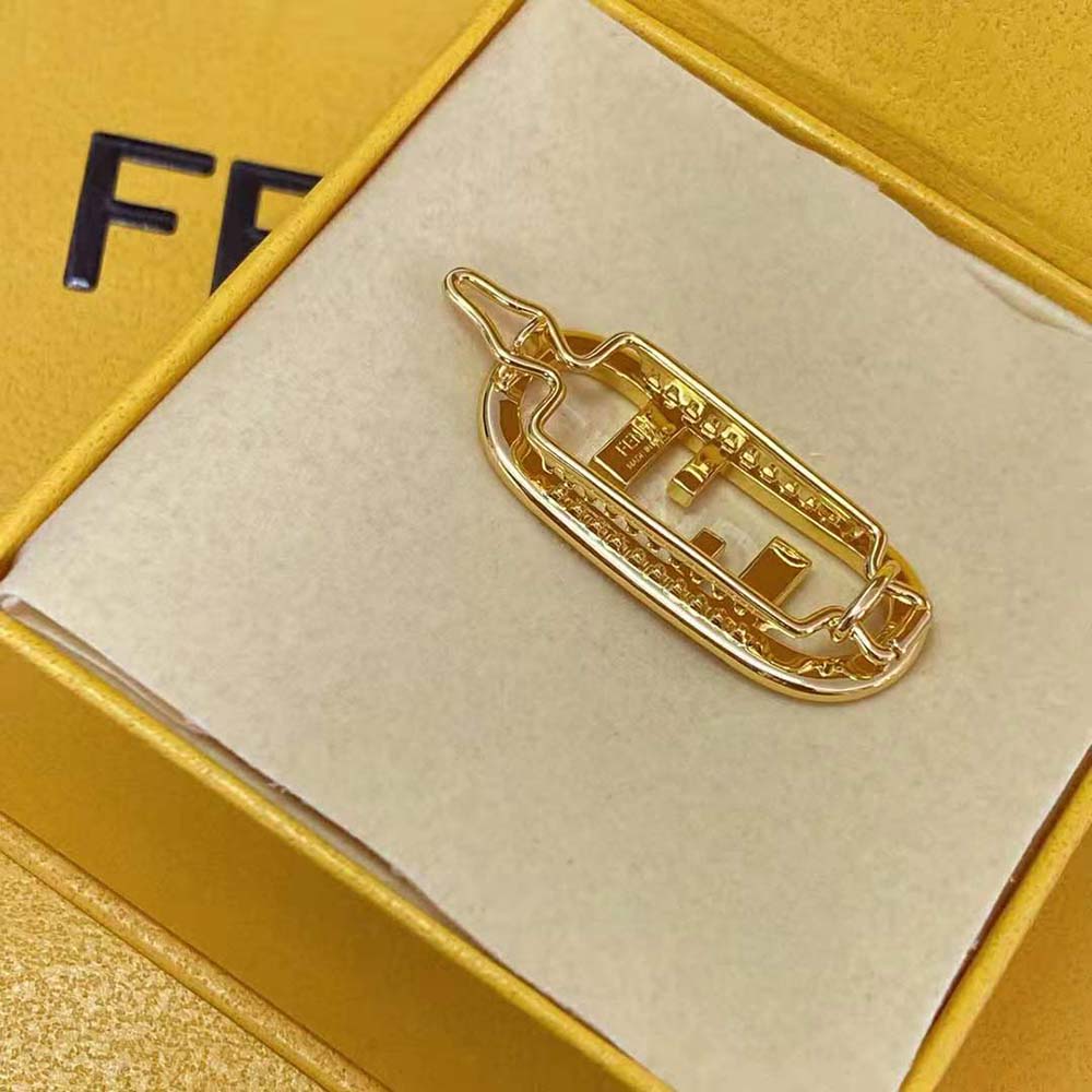 Fendi Women Hair Clip with Fendi O’Lock Motif - image 5
