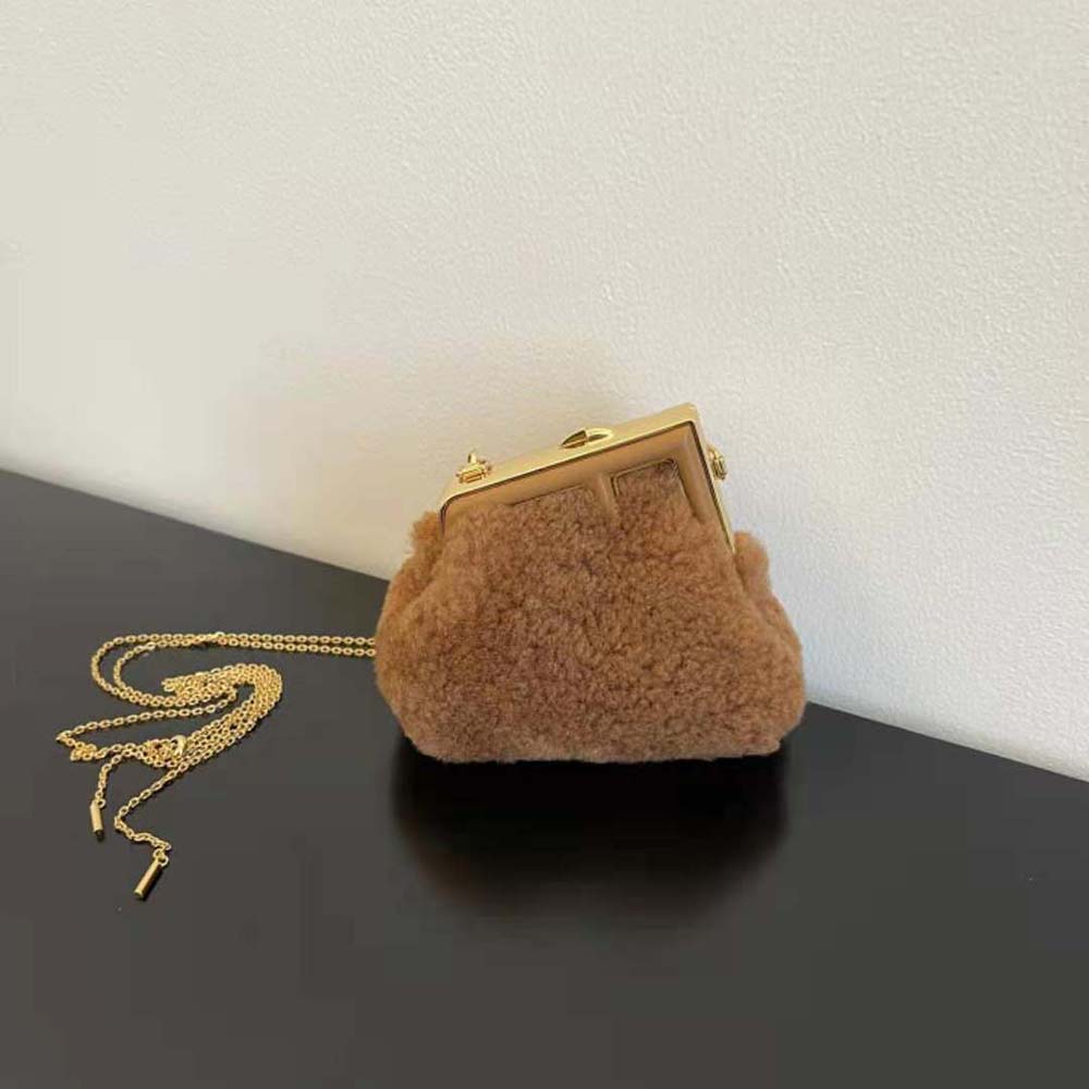 Fendi Women Nano Fendi First Beige Sheepskin Charm - image 2