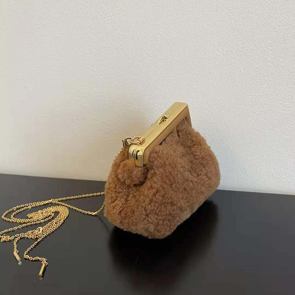 Fendi Women Nano Fendi First Beige Sheepskin Charm - image 3