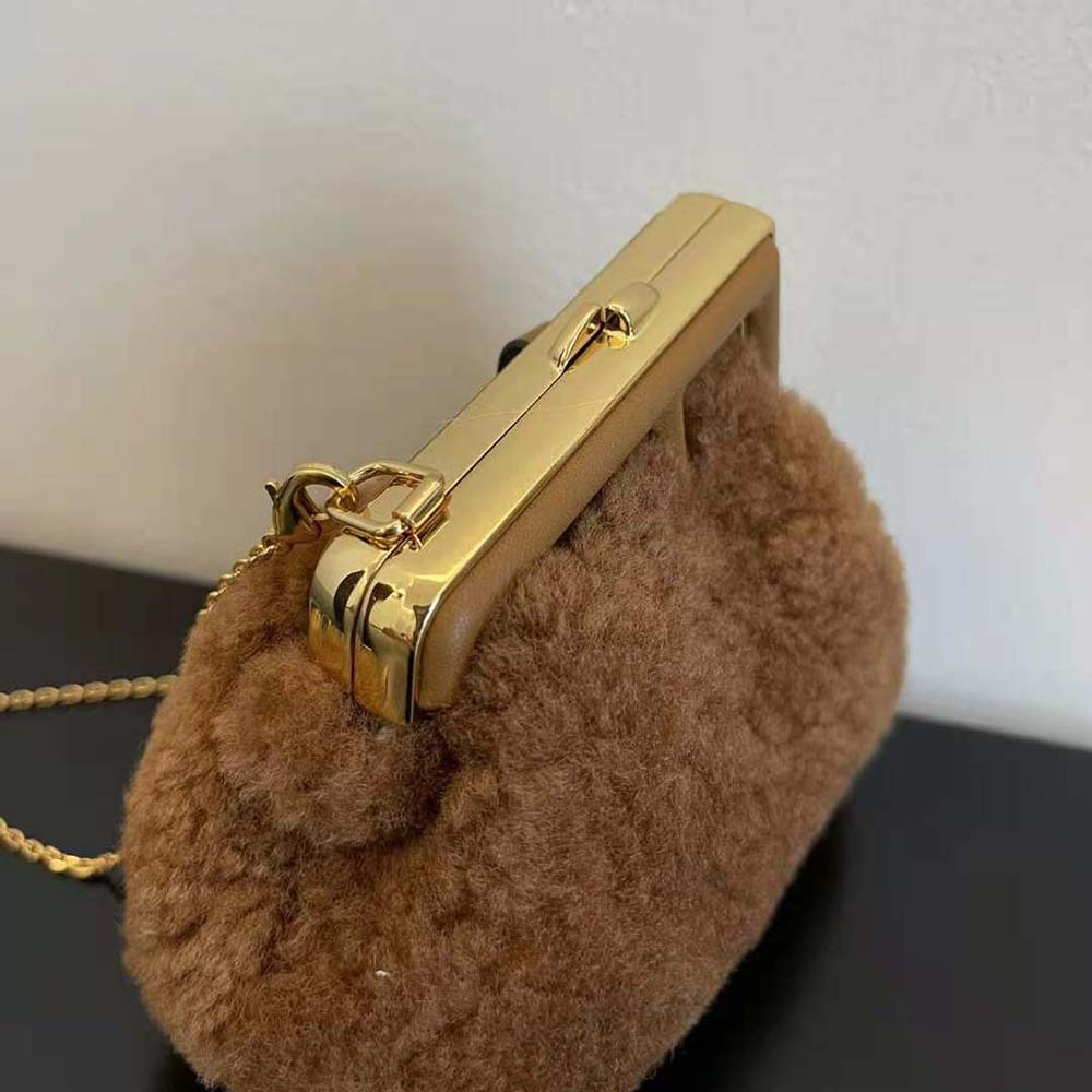 Fendi Women Nano Fendi First Beige Sheepskin Charm - image 5