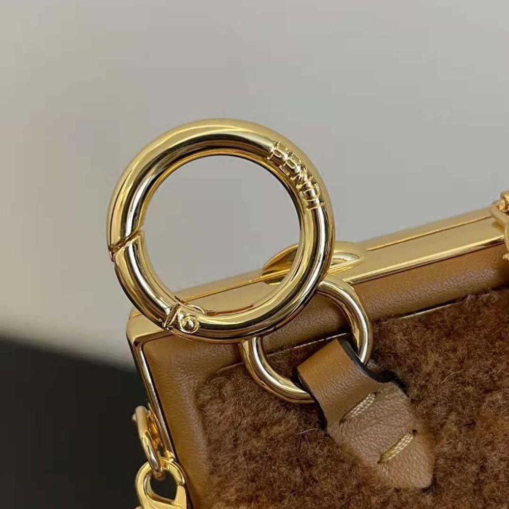 Fendi Women Nano Fendi First Beige Sheepskin Charm - image 8