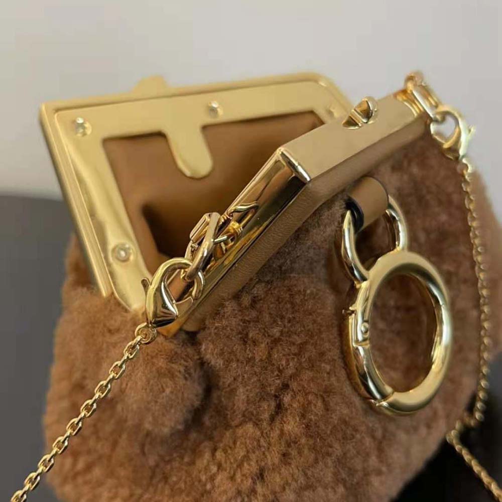 Fendi Women Nano Fendi First Beige Sheepskin Charm - image 7