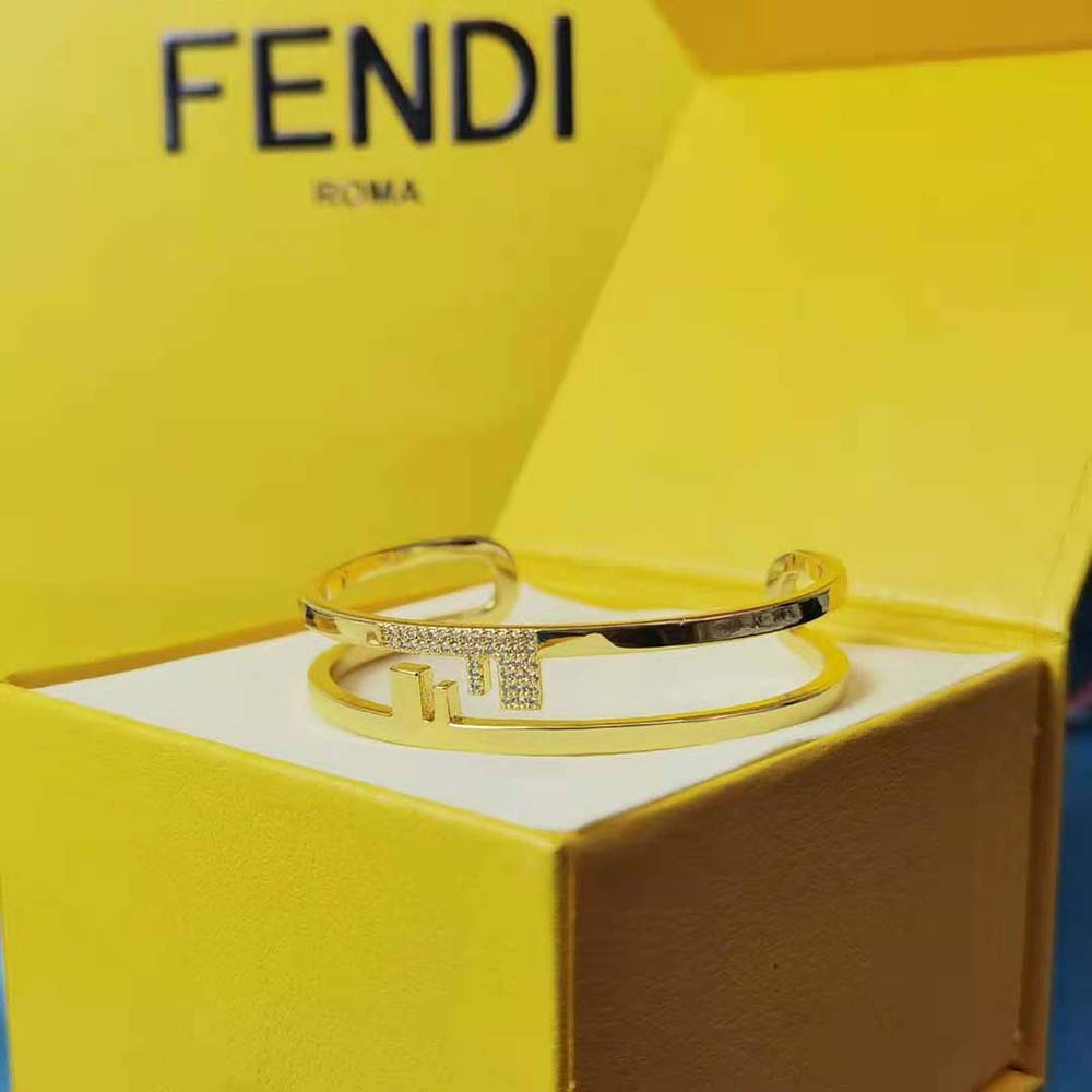 Fendi Women O’lock Bracelet with Gold-Colored Bracelet - image 5
