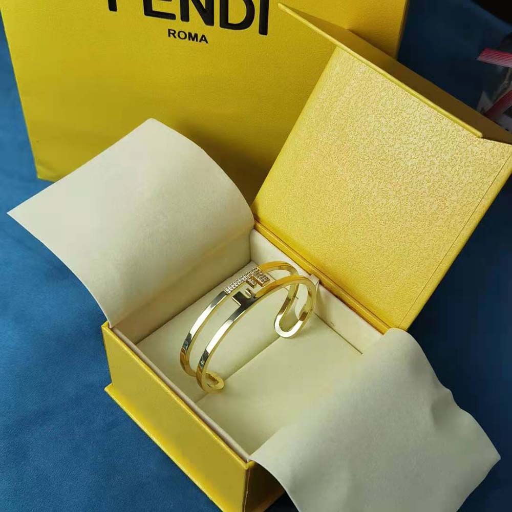 Fendi Women O’lock Bracelet with Gold-Colored Bracelet - image 7