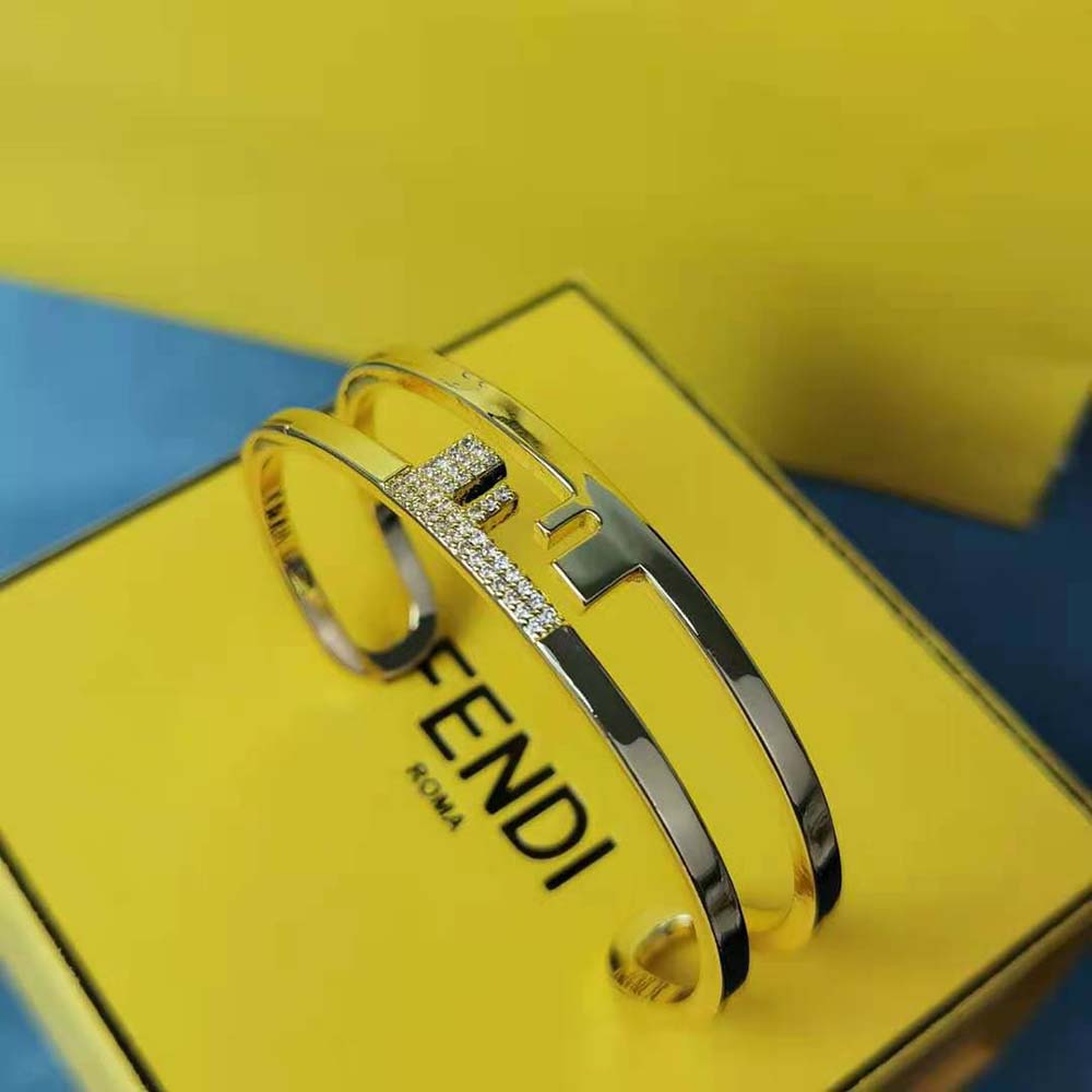 Fendi Women O’lock Bracelet with Gold-Colored Bracelet - image 9