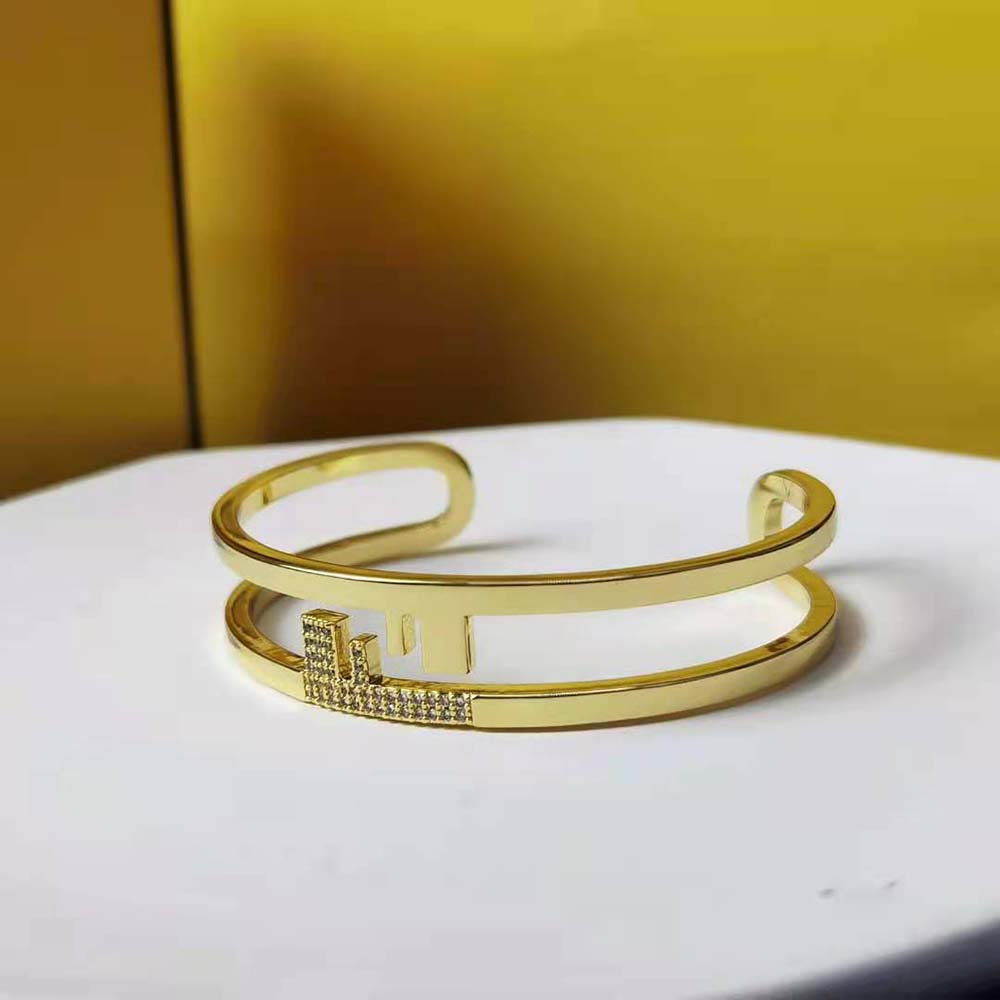 Fendi Women O’lock Bracelet with Gold-Colored Bracelet - image 2