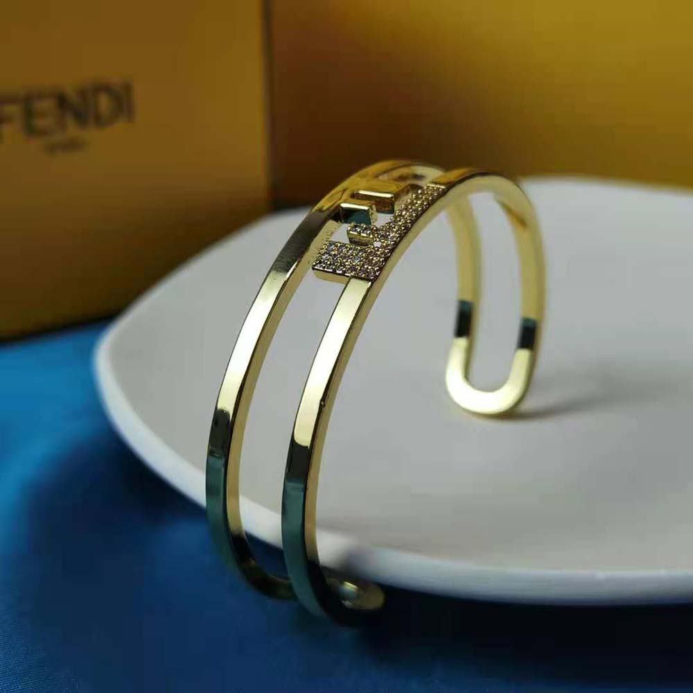 Fendi Women O’lock Bracelet with Gold-Colored Bracelet - image 10