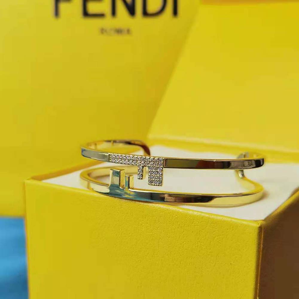 Fendi Women O’lock Bracelet with Gold-Colored Bracelet - image 4