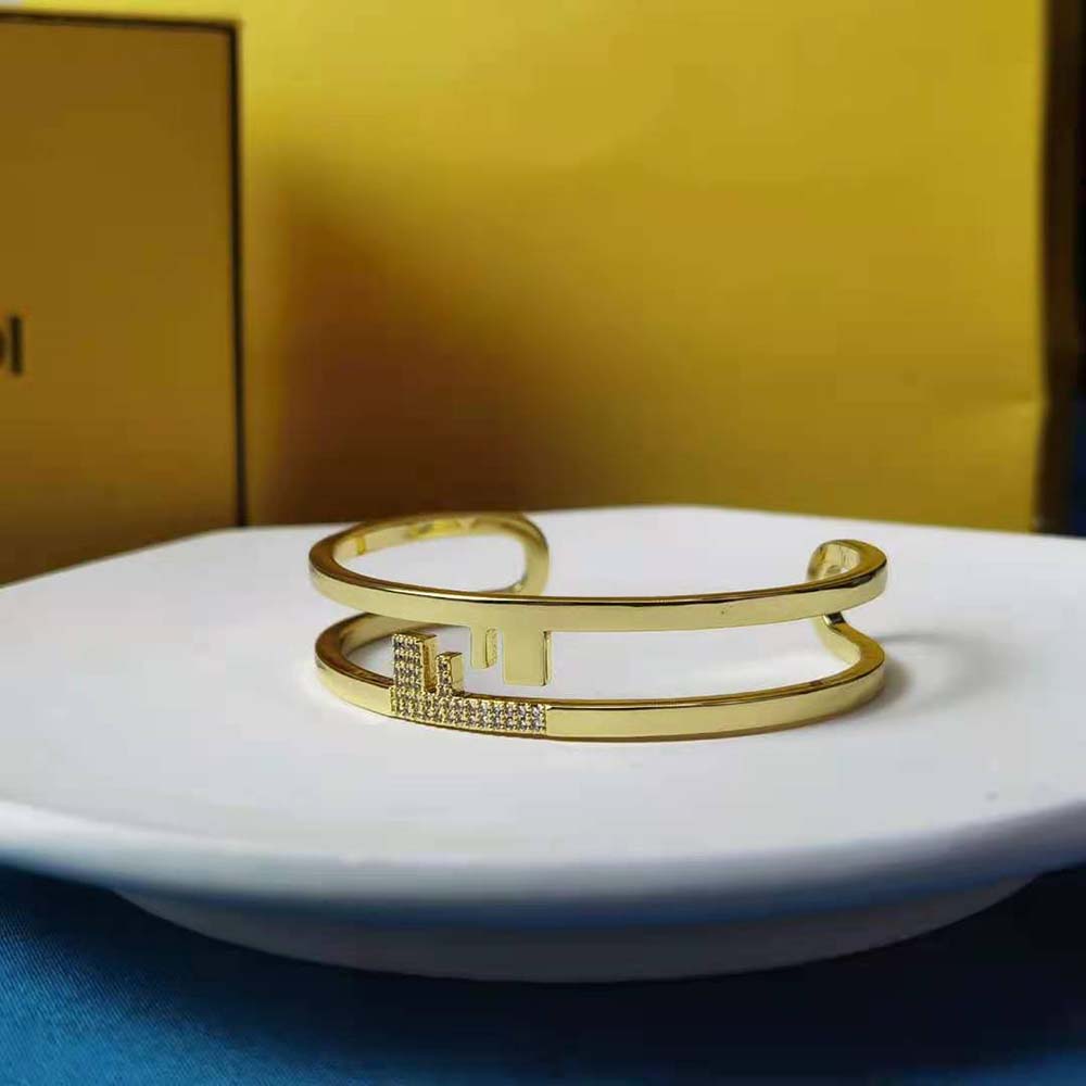 Fendi Women O’lock Bracelet with Gold-Colored Bracelet - image 3