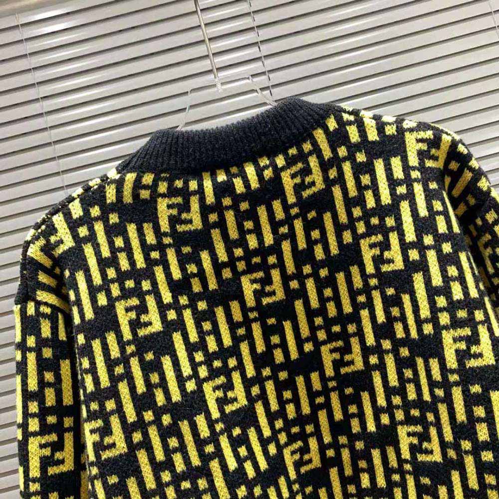 Fendi Women Regular-Fit Crew Neck Sweater-Yellow - image 7