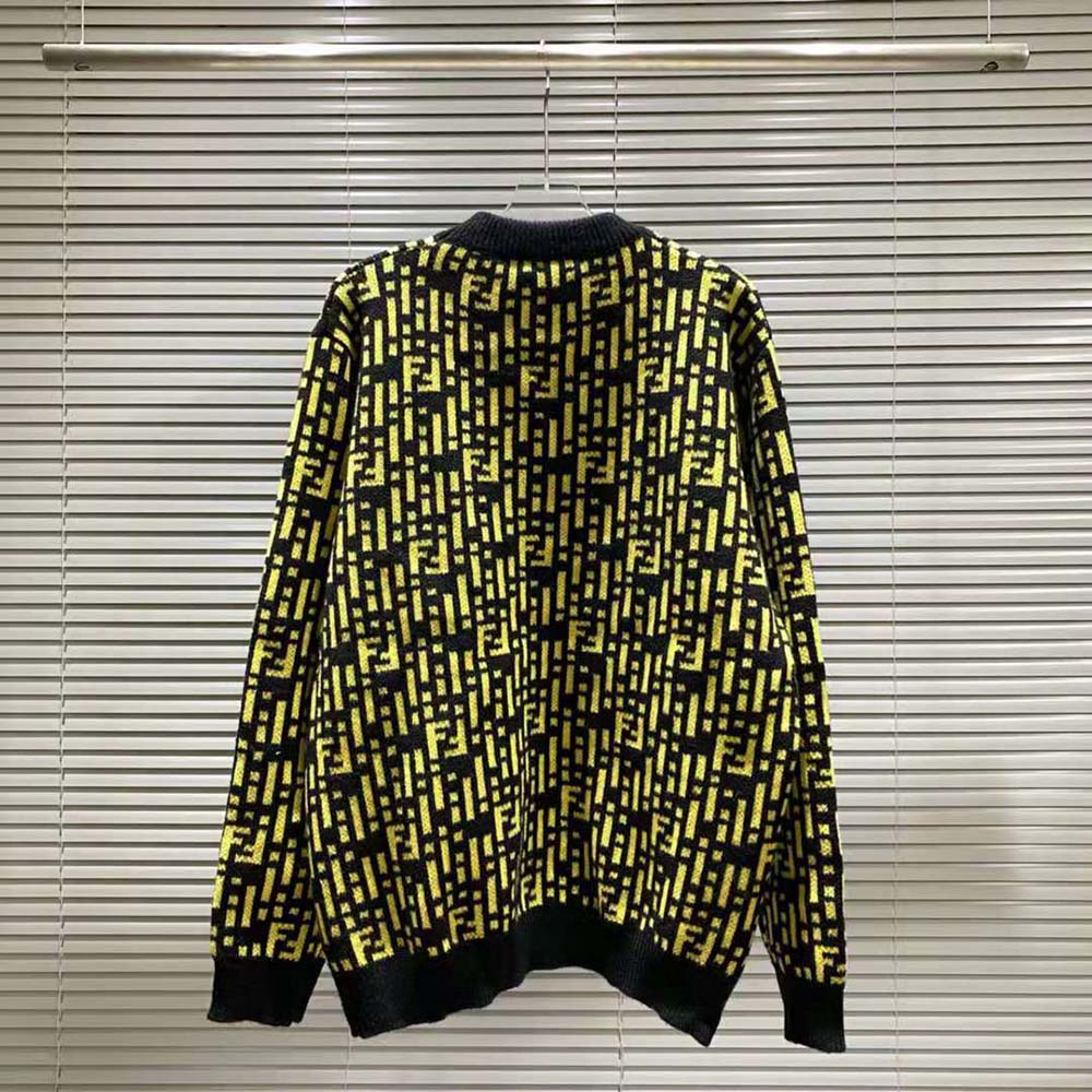 Fendi Women Regular-Fit Crew Neck Sweater-Yellow - image 3
