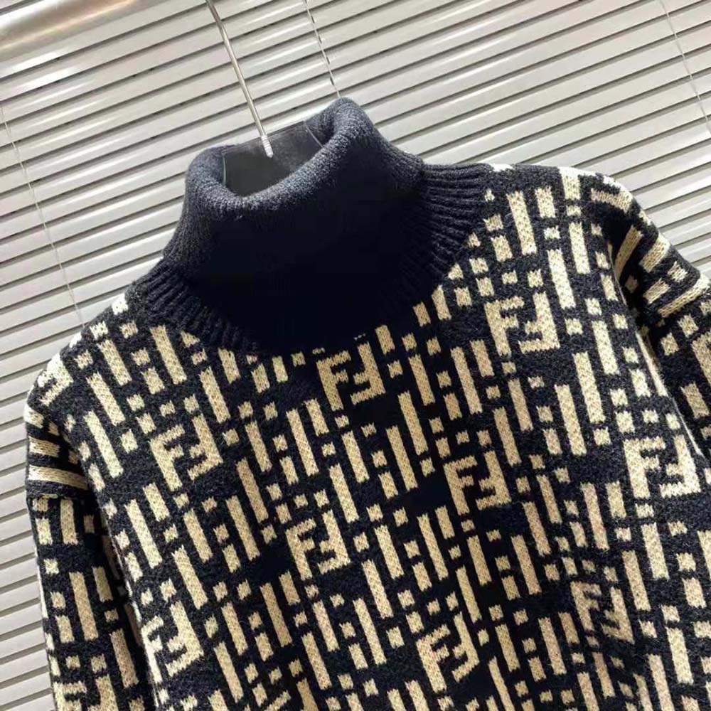 Fendi Women Regular-fit Sweater with High Collar - image 4