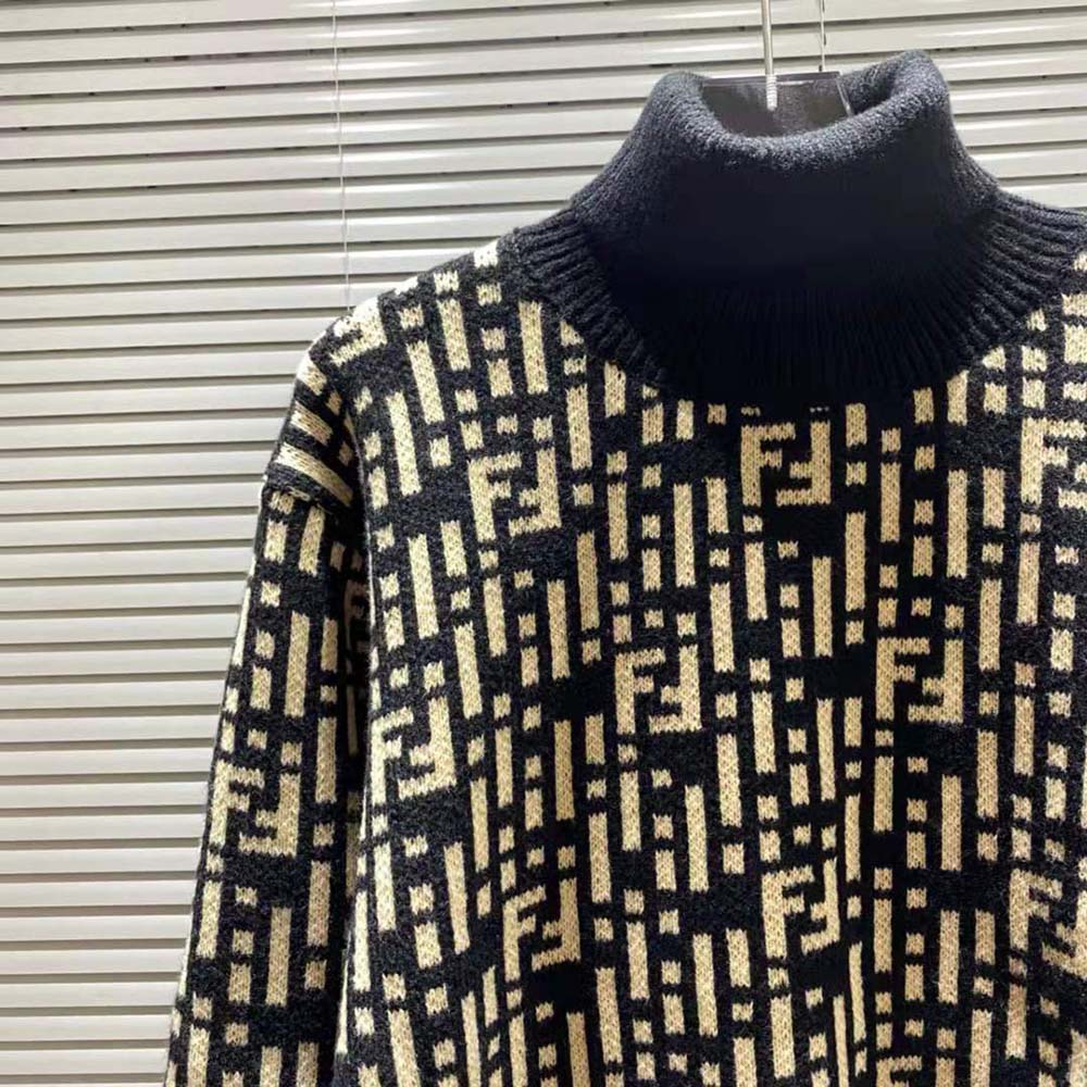 Fendi Women Regular-fit Sweater with High Collar - image 5