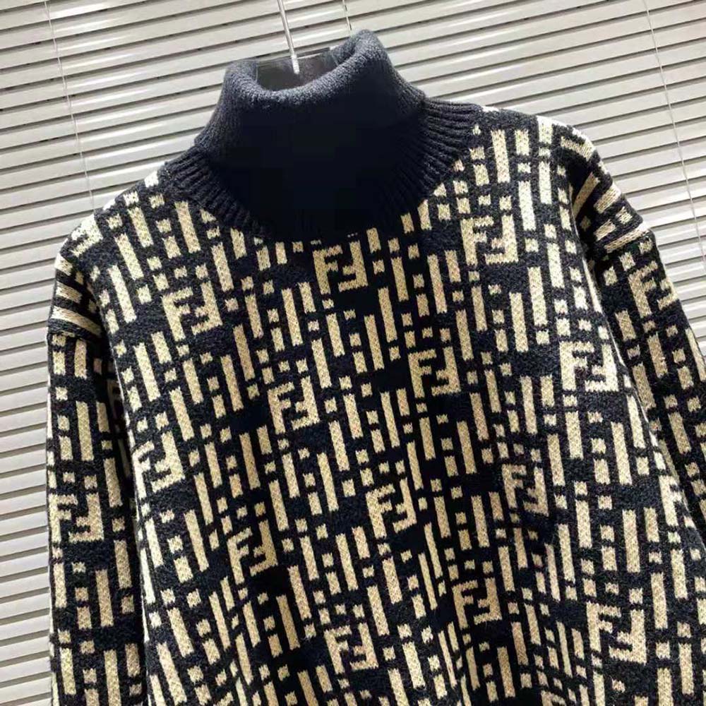 Fendi Women Regular-fit Sweater with High Collar - image 7