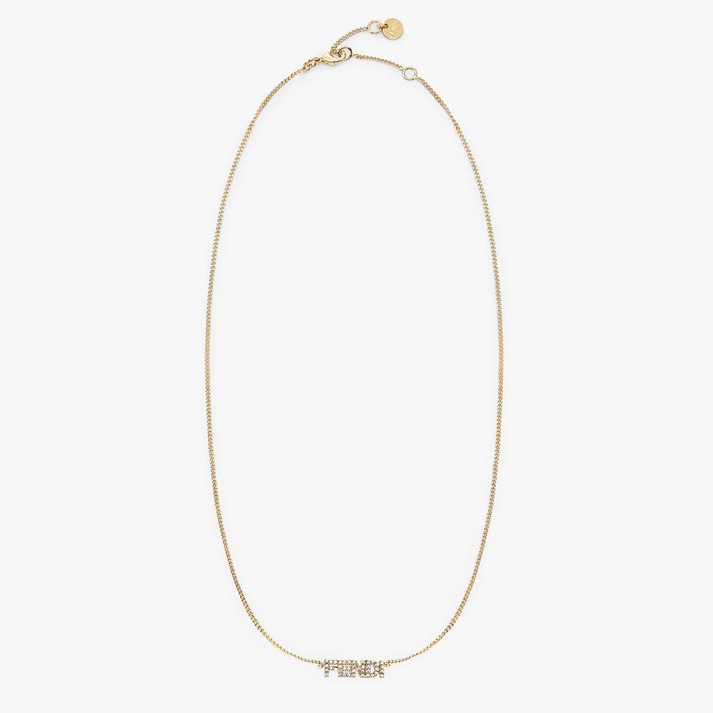 Fendi Women Signature Gold-colored Nnecklace Clip Closure - image 1