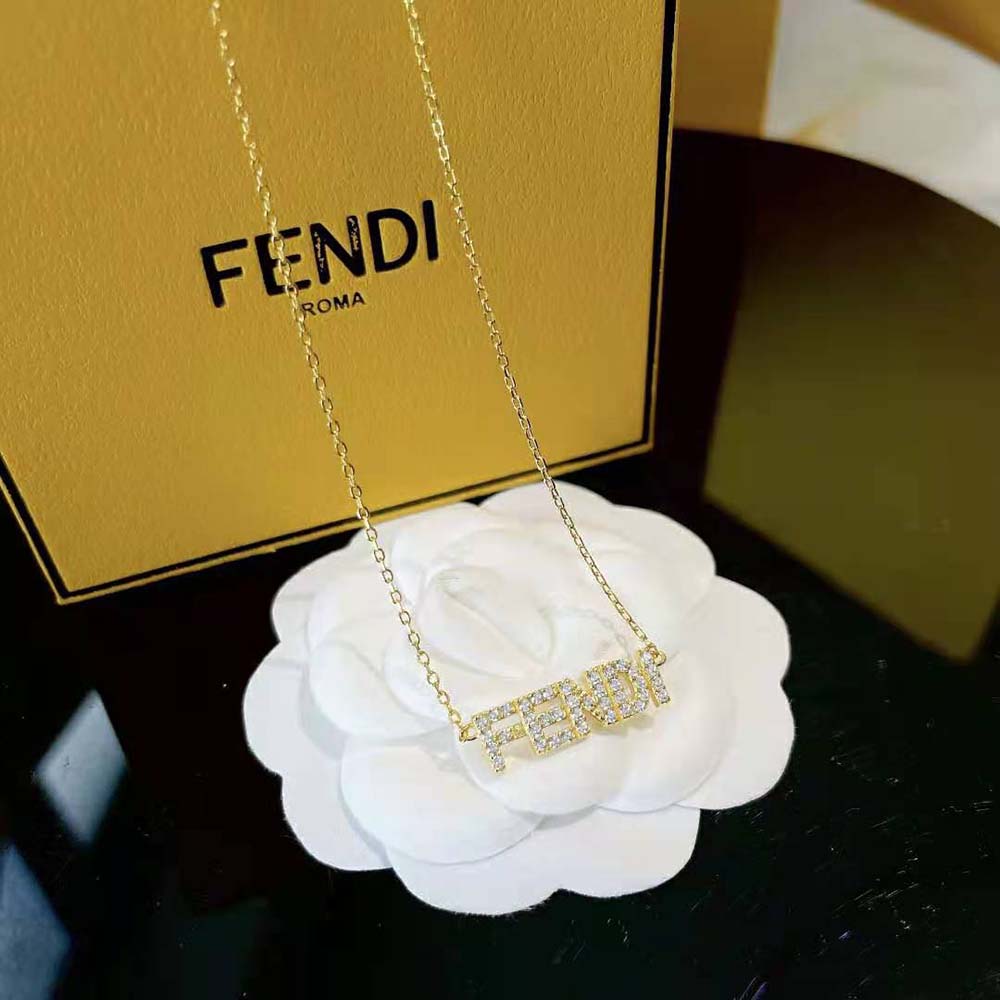 Fendi Women Signature Gold-colored Nnecklace Clip Closure - image 2