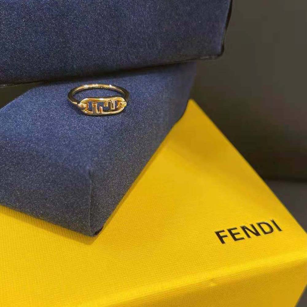 Fendi Women Thin Ring with Fendi O’Lock Motif - image 2