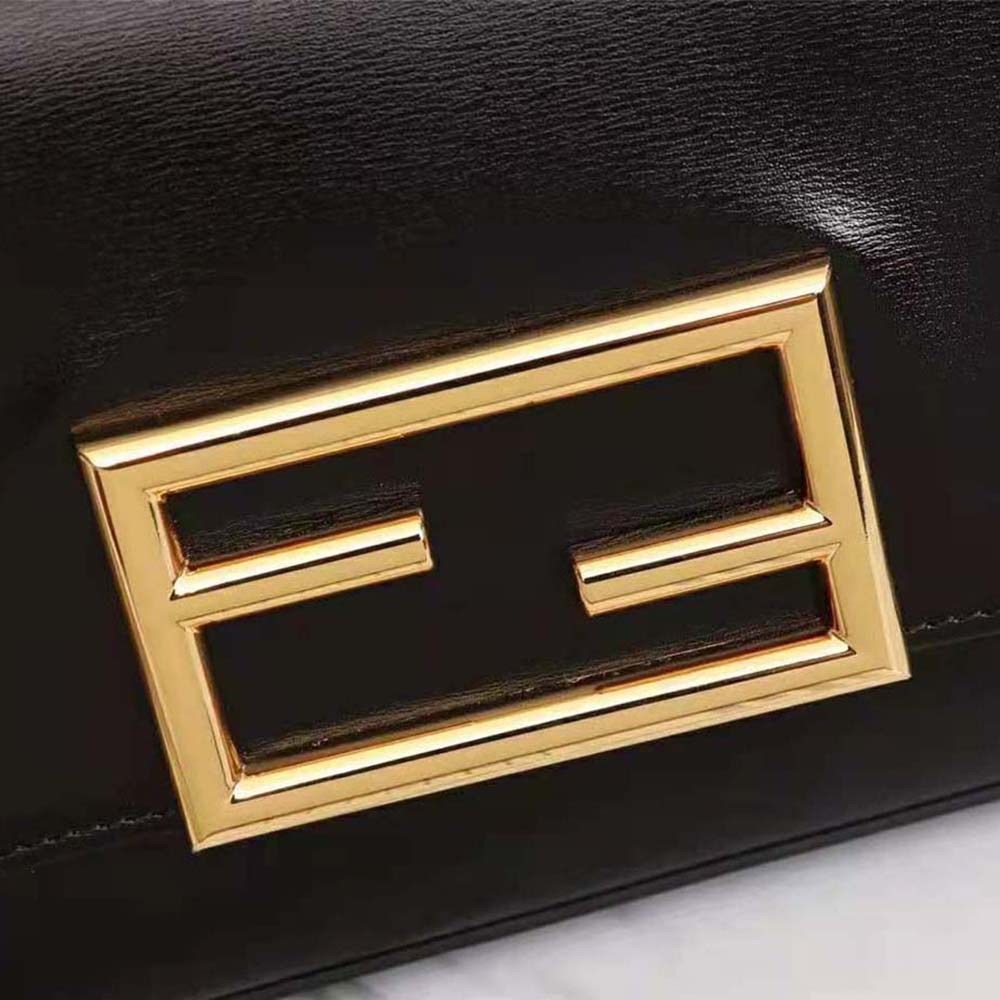 Fendi Women Wallet on Chain with Pouches Leather Mini-Bag-Black - image 8