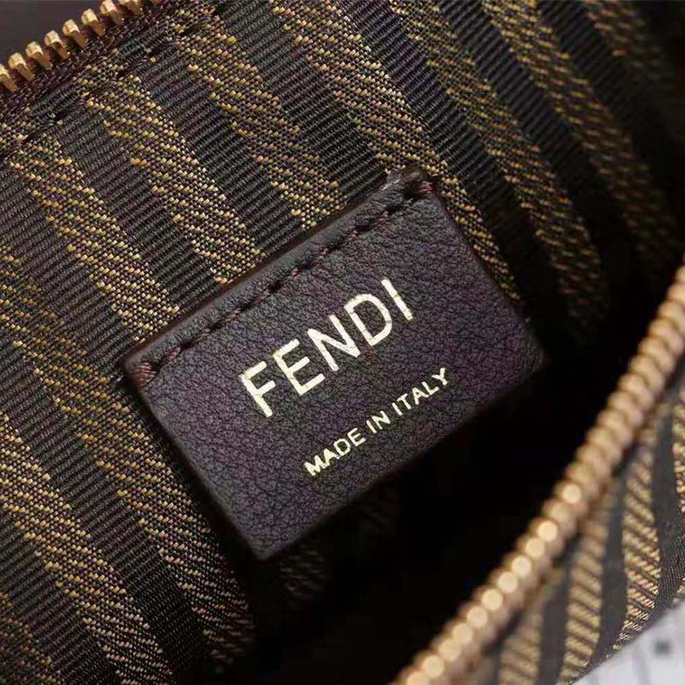 Fendi Women Wallet on Chain with Pouches Leather Mini-Bag-Black - image 9