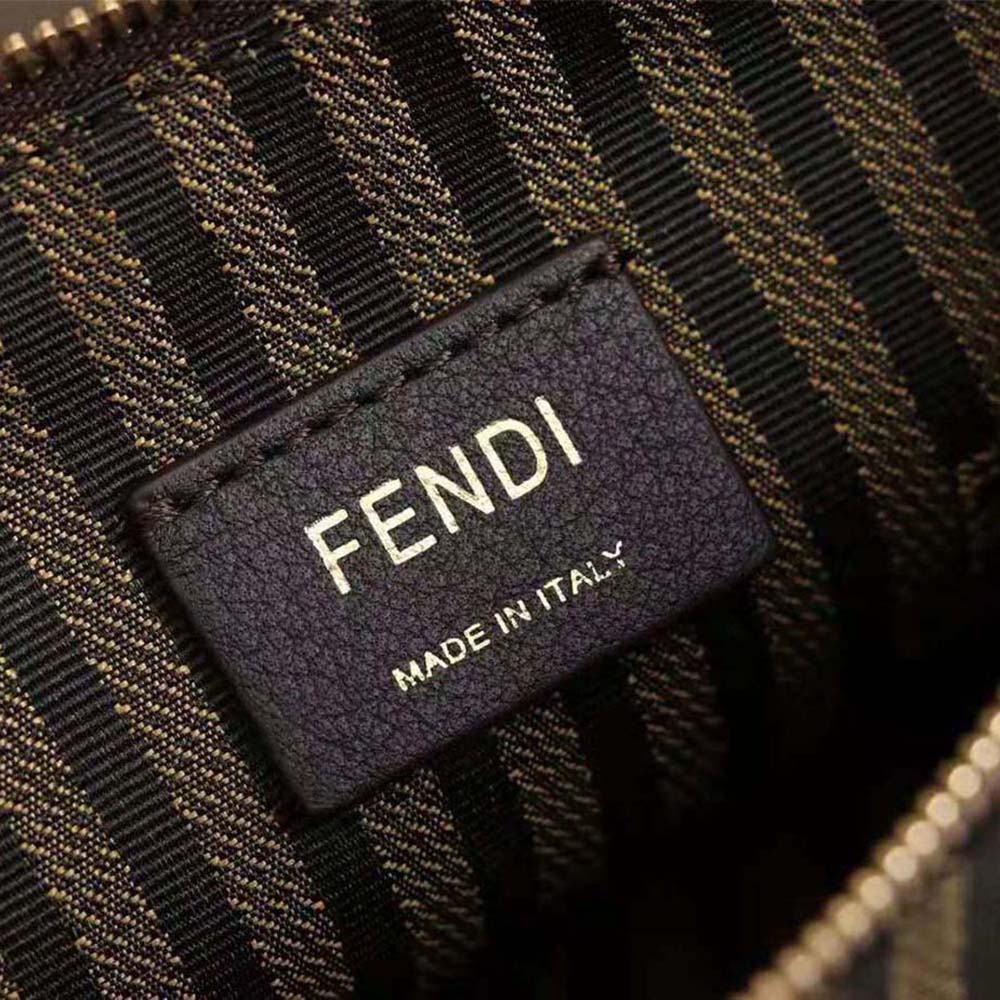 Fendi Women Wallet on Chain with Pouches Leather Mini-Bag-Brown - image 8