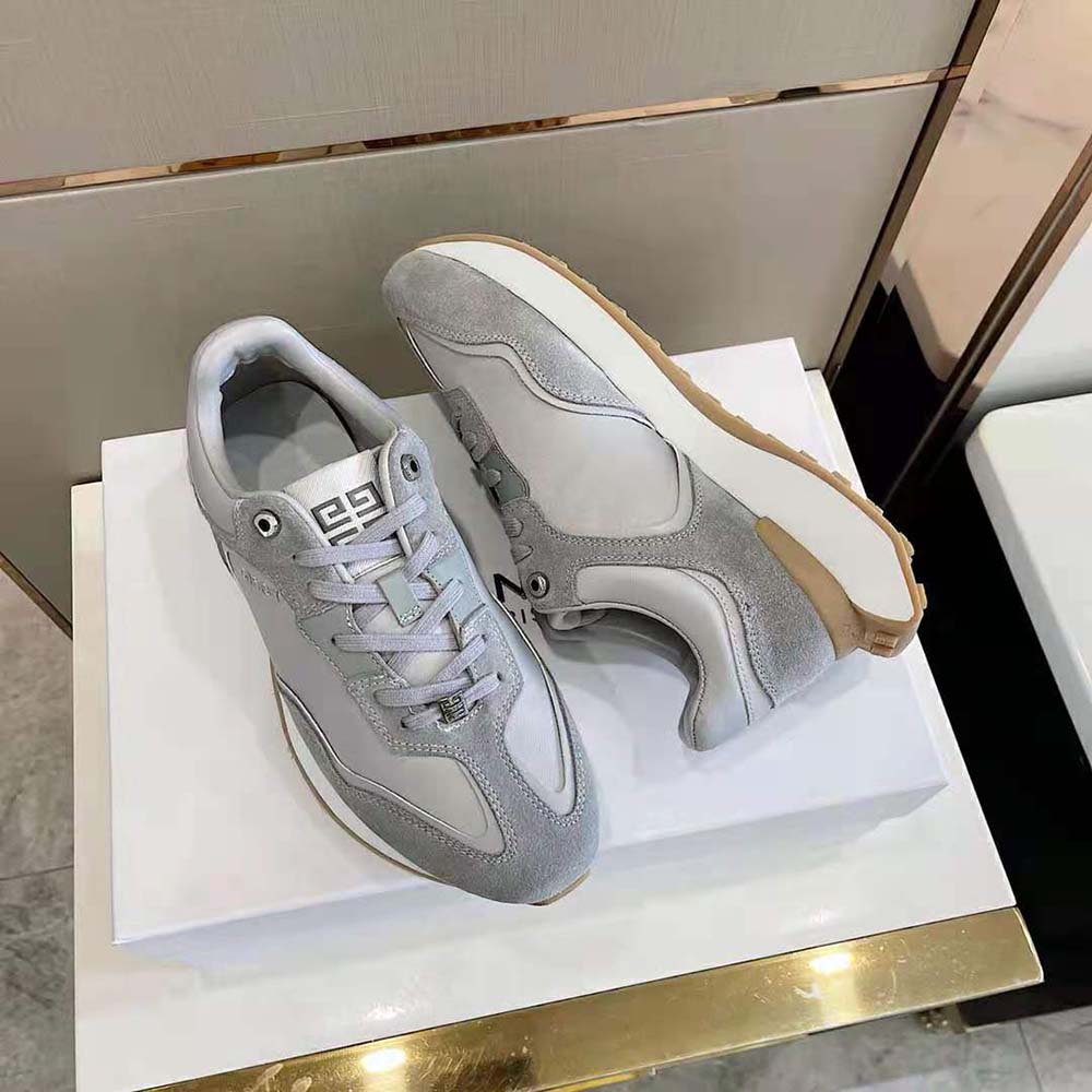 Givenchy Men Giv Runner Sneakers in Suede Leather and Nylon - image 4