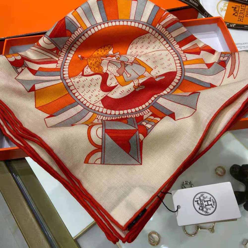 Hermes Women L’ombrelle Magique Shawl 140 - image 7