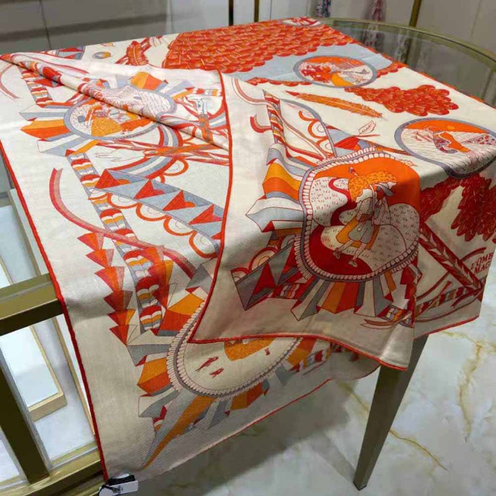 Hermes Women L’ombrelle Magique Shawl 140 - image 6