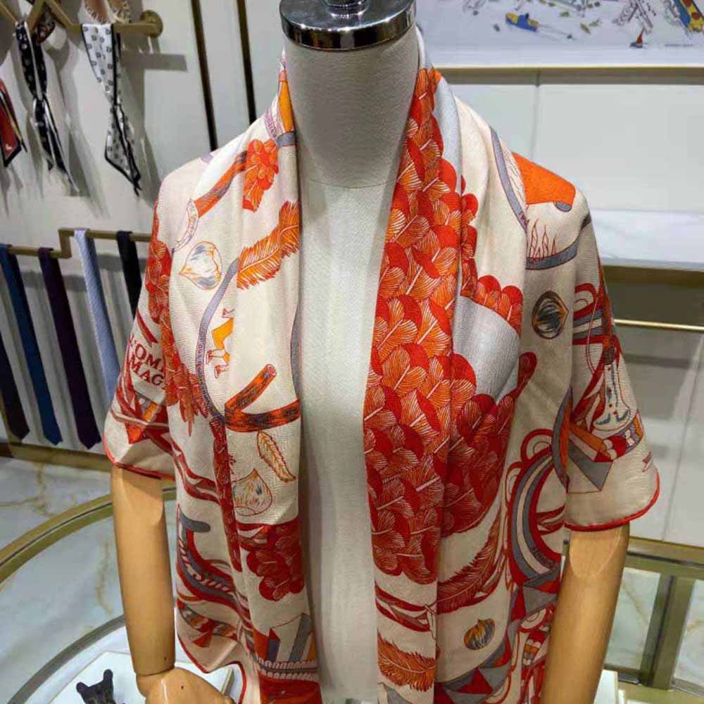 Hermes Women L’ombrelle Magique Shawl 140 - image 5