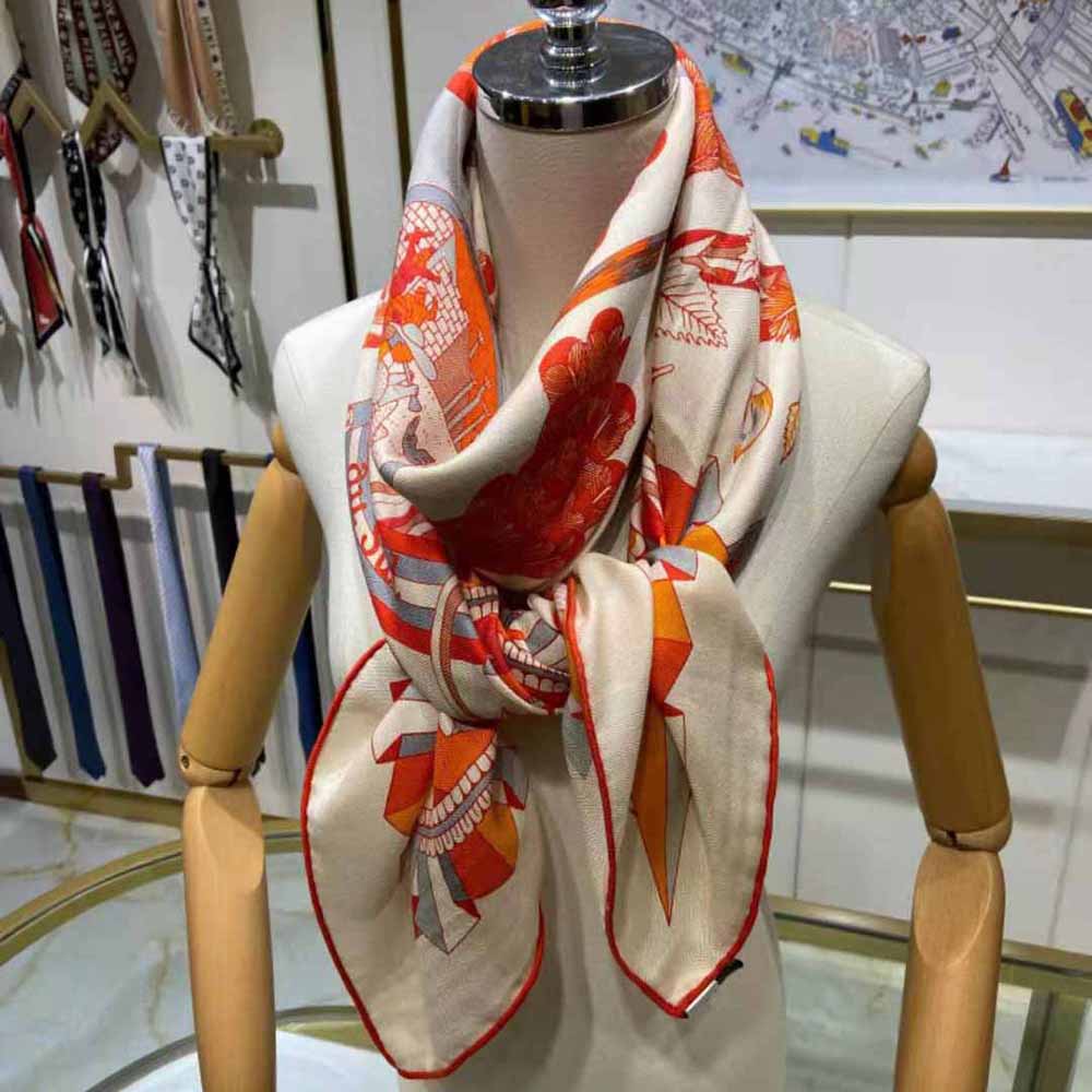 Hermes Women L’ombrelle Magique Shawl 140 - image 4