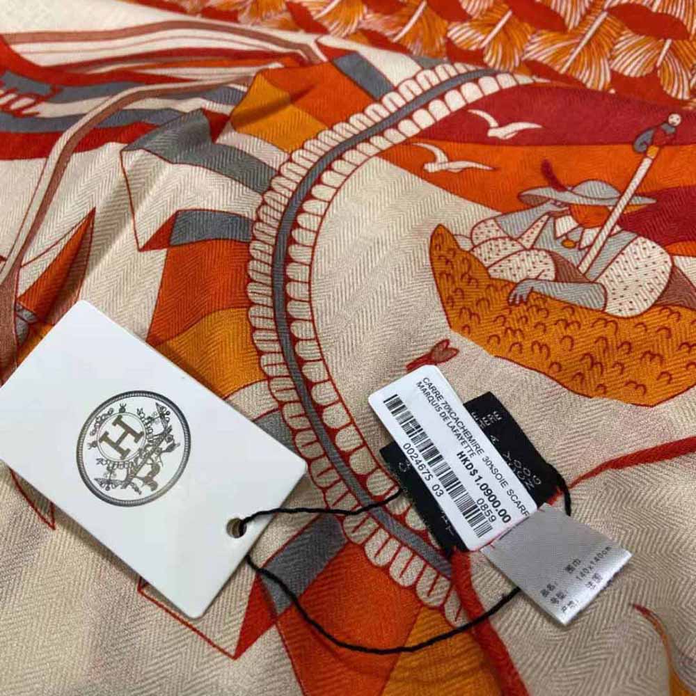 Hermes Women L’ombrelle Magique Shawl 140 - image 8