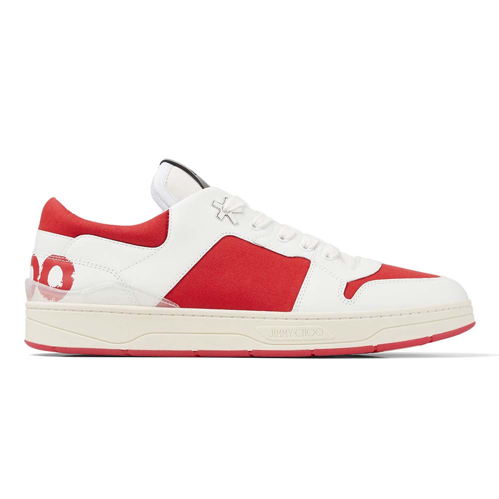 Front angled view of Jimmy Choo Unisex JC Eric Haze trainers
