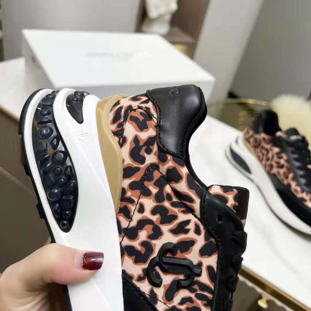 Jimmy Choo Women Memphis Lace UP/F Natural Mix Leopard Print Nylon - image 8